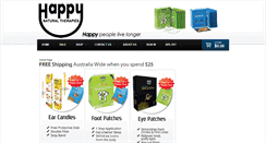 Desktop Screenshot of happynaturaltherapies.com